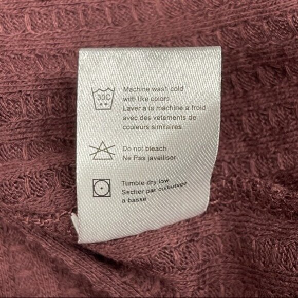 Chaser Waffle Knit Thermal Thumbhole Drop Shoulder Kanga Pocket Pullover Hoodie - Picture 5 of 8